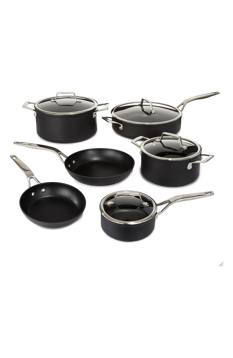BergHOFF Hard Anodized 10-Piece Cookware Set, Main, color, Black