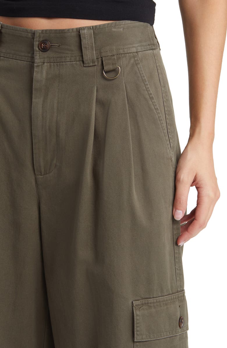 Madewell The Harlow (Re)generative Chino Wide Leg Cargo Pants, Alternate, color,