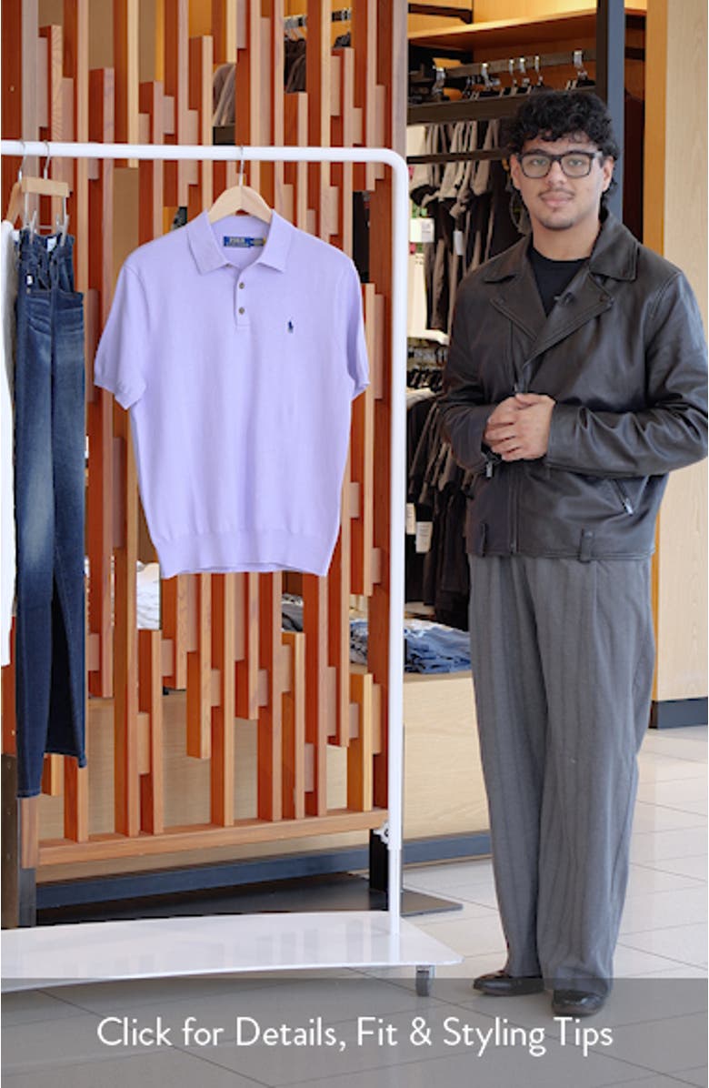 Short Sleeve Cotton Polo Sweater, sales video thumbnail