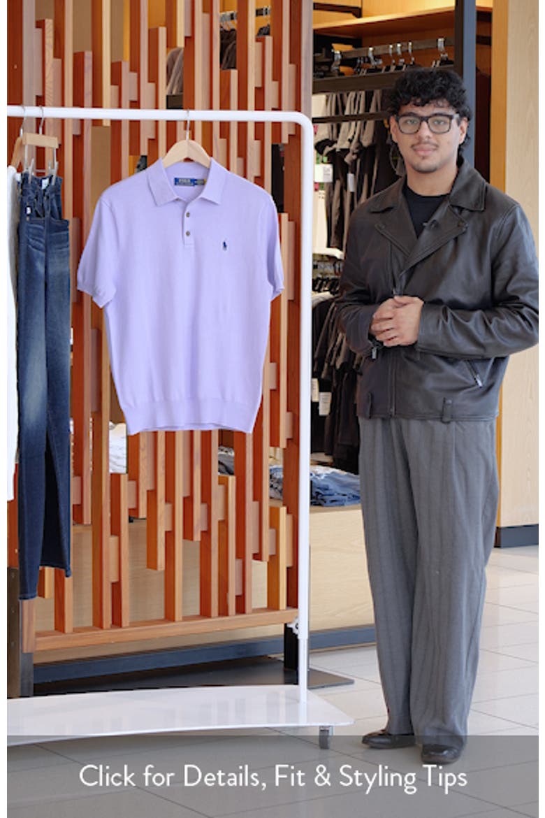 Short Sleeve Cotton Polo Sweater video