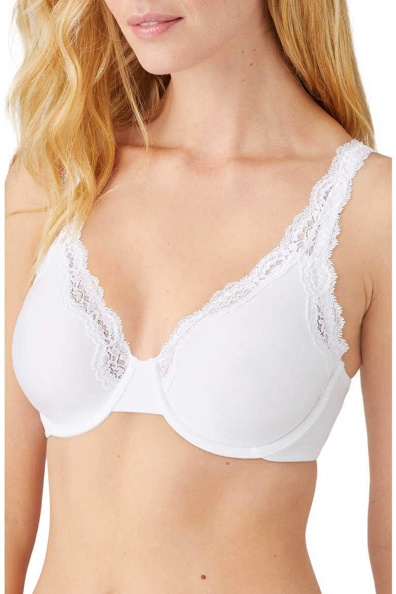 Softly Styled Underwire Bra, Alternate, color, WHITE