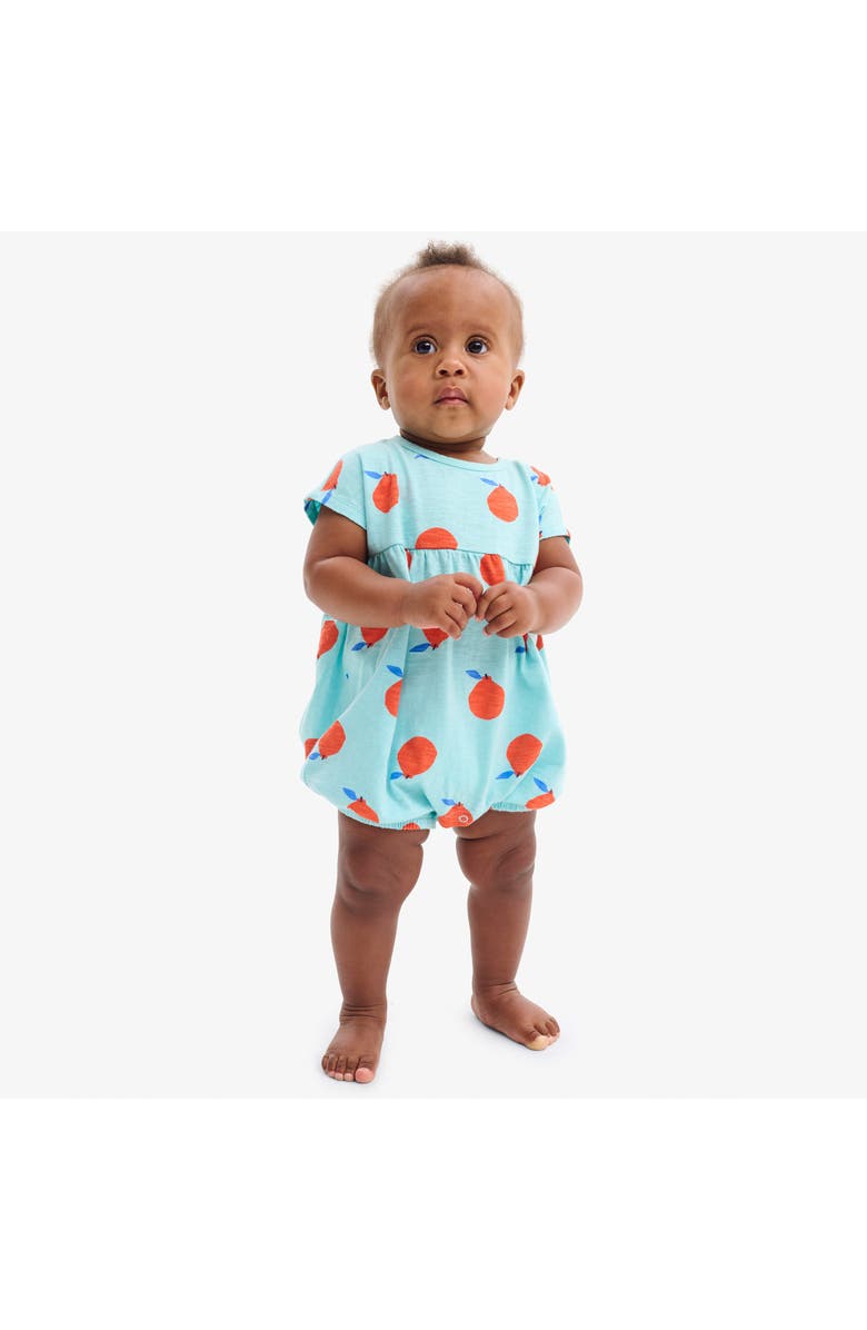 Primary Baby Bubble Shortie In Citrus Burst, Alternate, color, Mist Clementines