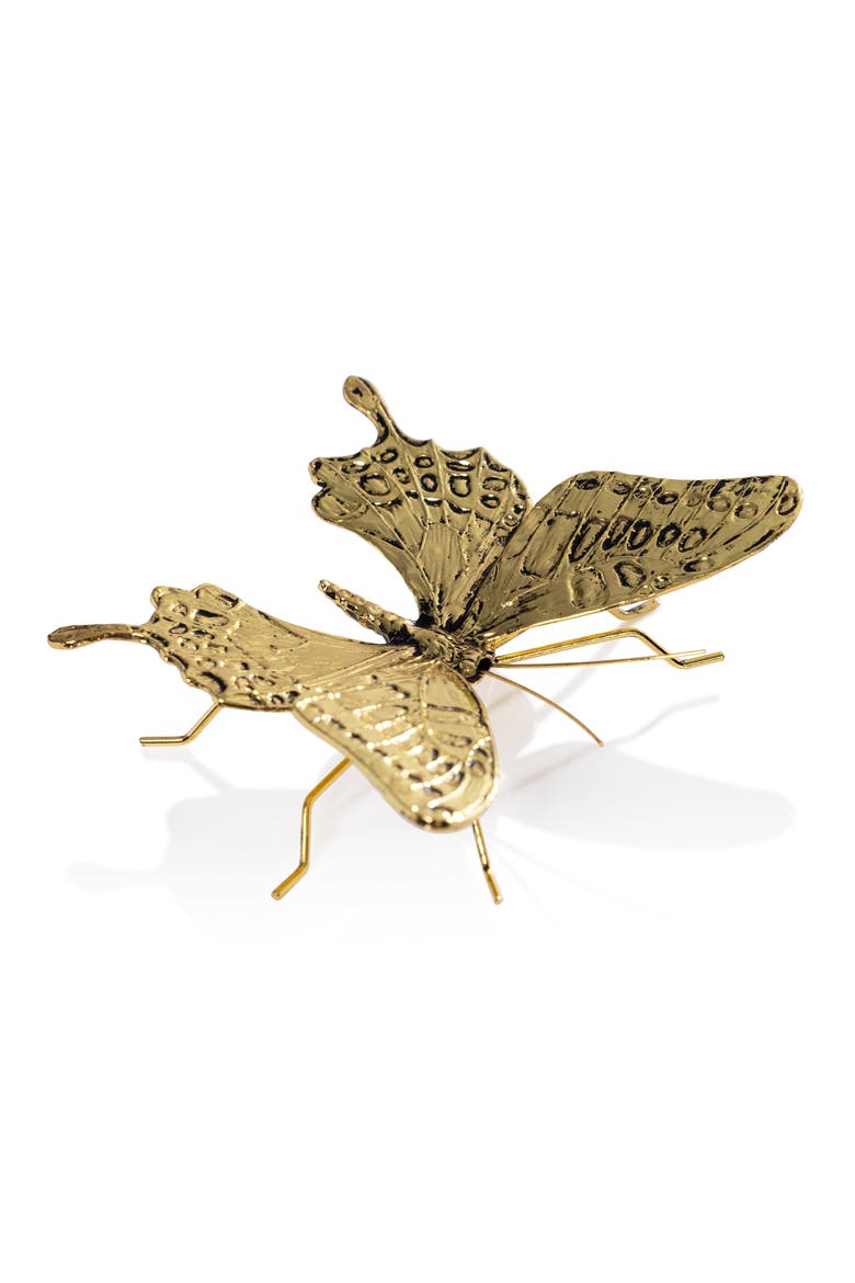 Decorative Antique Butterfly, Main, color, GOLD