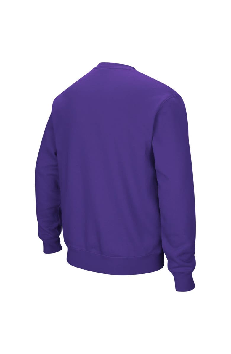 COLOSSEUM Men's Colosseum Purple NYU Violets Arch & Logo Crew Neck Sweatshirt, Alternate, color, 