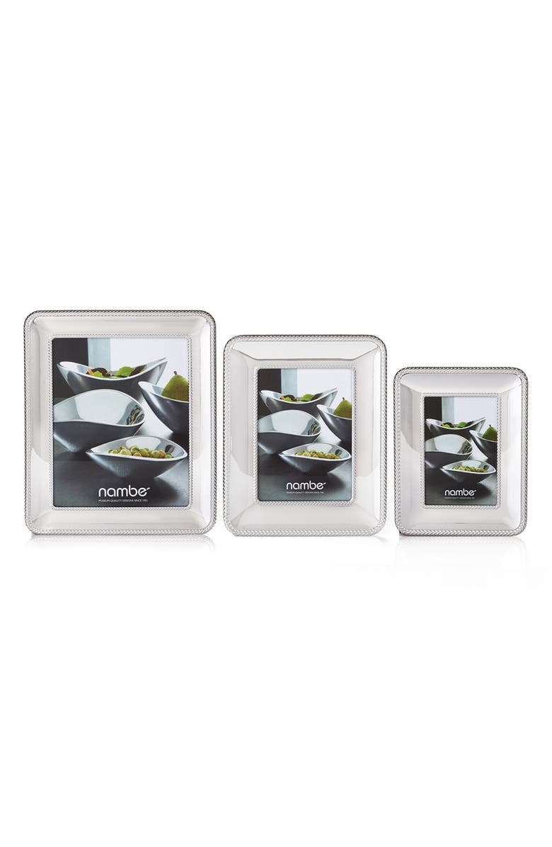 Nambé Braid Chrome Picture Frame, Alternate, color, Silver