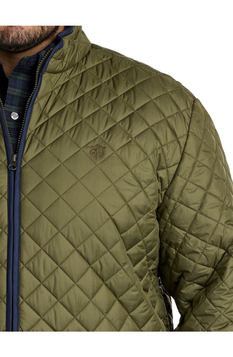 Brooks Brothers Big & Tall Quilted Jacket, Alternate, color, Burnt Olive