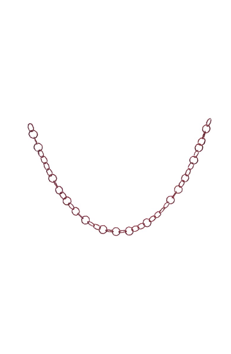 Storied Home Plastic Link Garland with Candy Stripes, Red and White, Main, color, Red