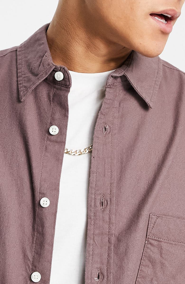 ASOS DESIGN Oversize Flannel Button-Up Shirt, Alternate, color, 