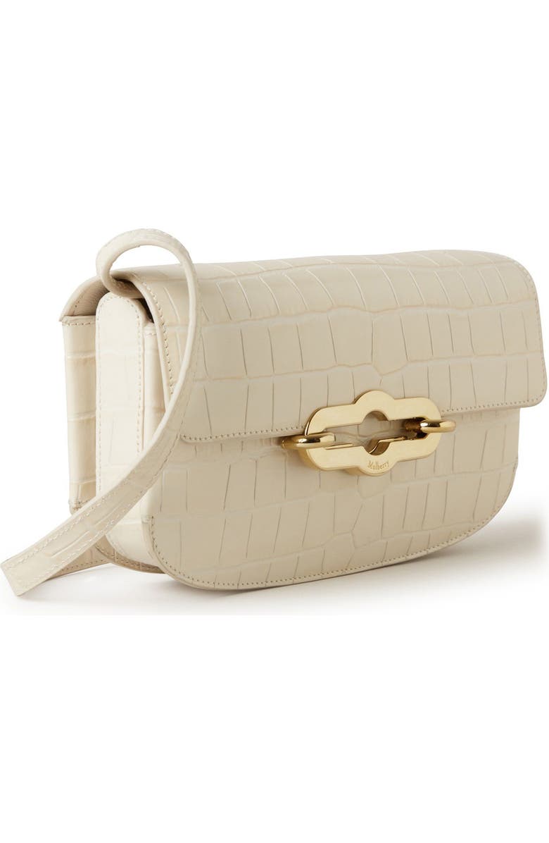 Mulberry Pimlico Croc Embossed Leather East/West Shoulder Bag, Alternate, color,