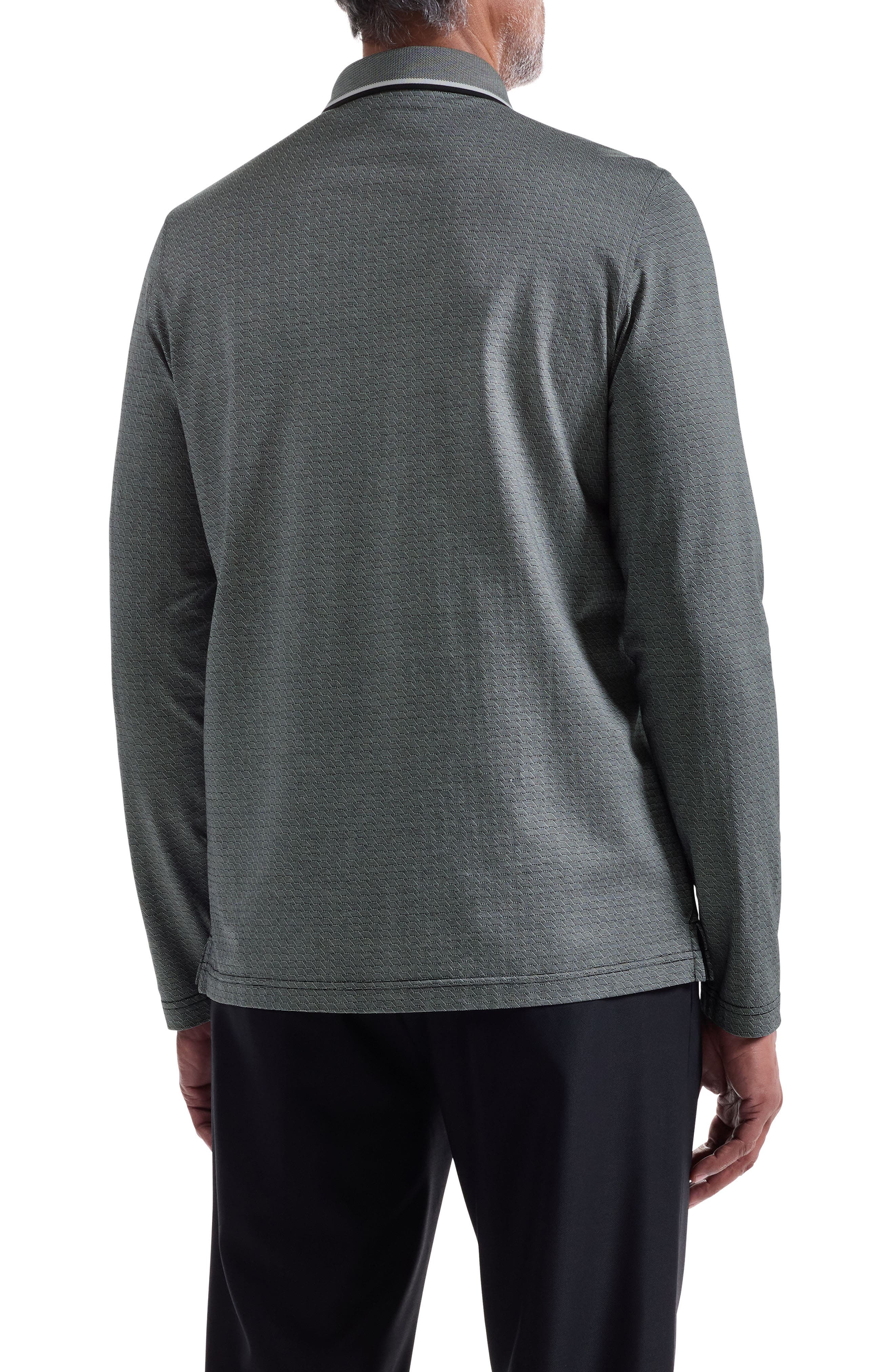 Mercerized Cotton Long Sleeve Polo - image 2