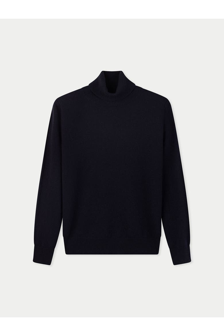 Timeless Cashmere Turtleneck Sweater, Main, color, navy blazer