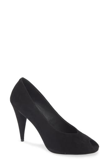 Jeffrey Campbell Sherille Peep Toe Pump In Black