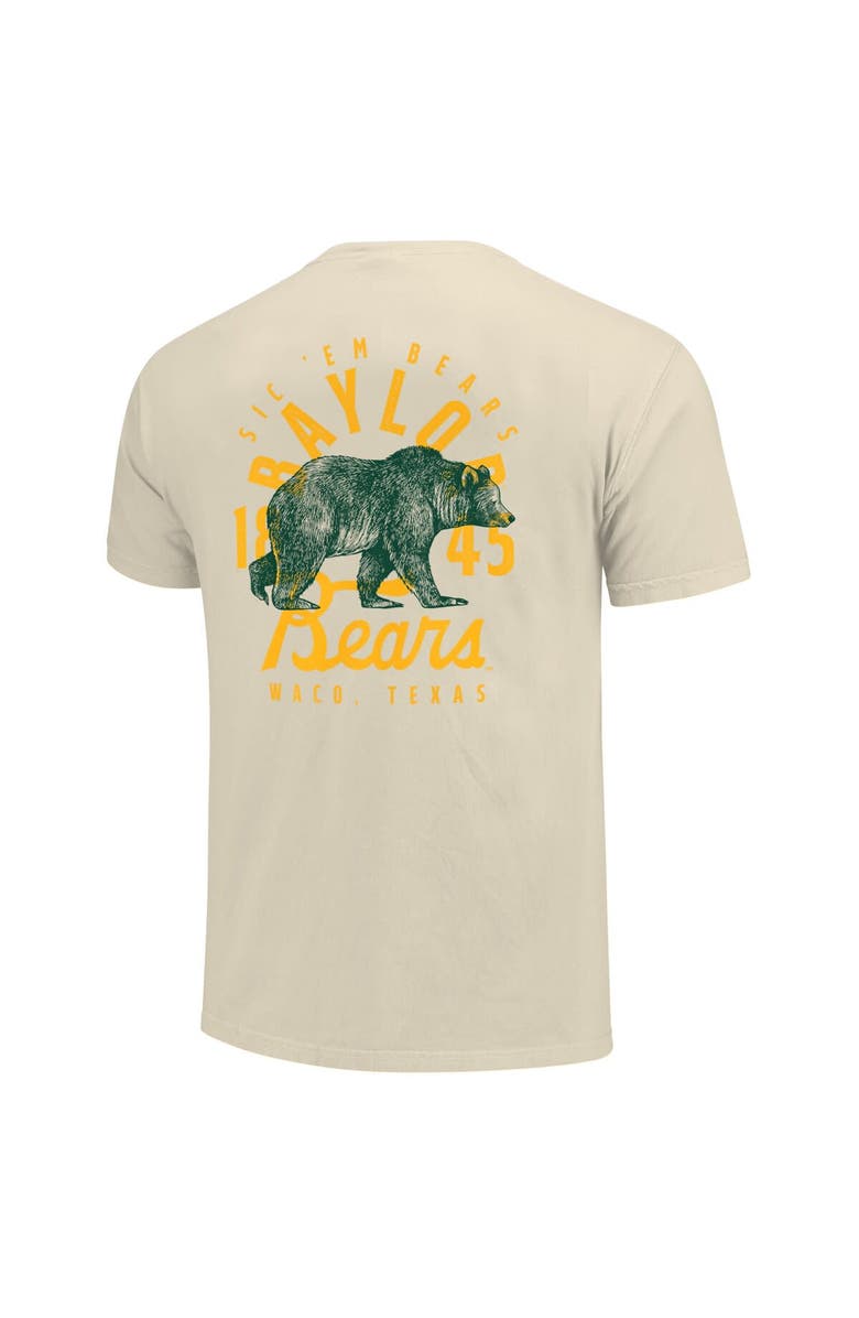 IMAGE ONE Men's Cream Baylor Bears Comfort Colors Mascot Overlay T-Shirt, Alternate, color, 