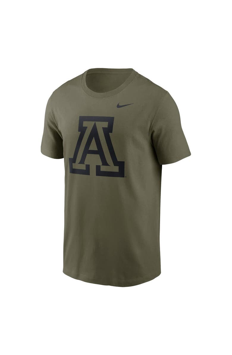 Nike Men's Nike Olive Arizona Wildcats 2024 Military Appreciation Tonal Logo Performance T-Shirt, Alternate, color, Olive