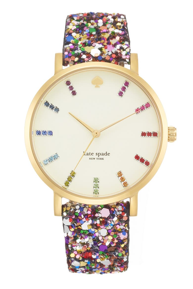 'metro grand' boxed watch set, 38mm, Main, color, MULTI/ PINK