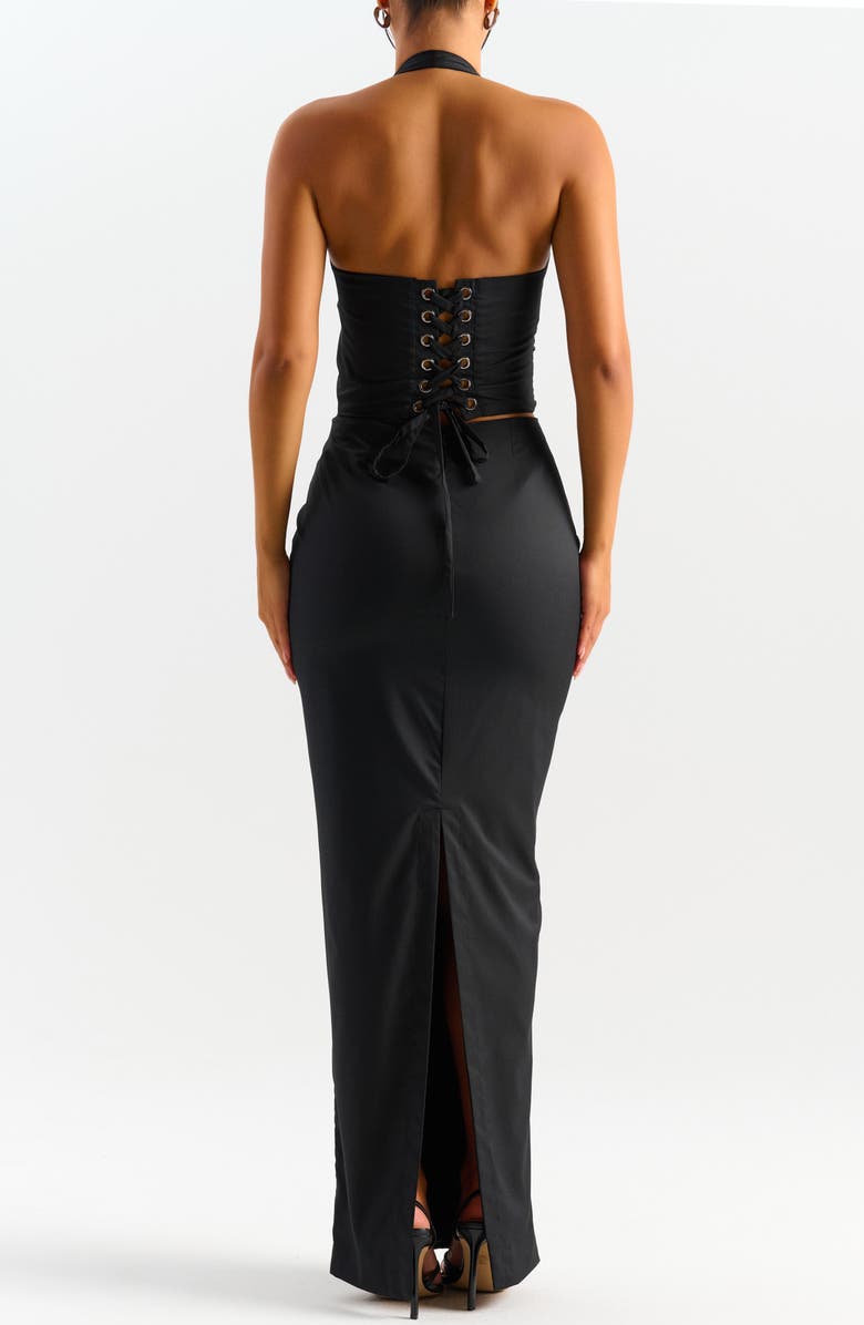 Naked Wardrobe Far From Casual Maxi Skirt, Alternate, color, 