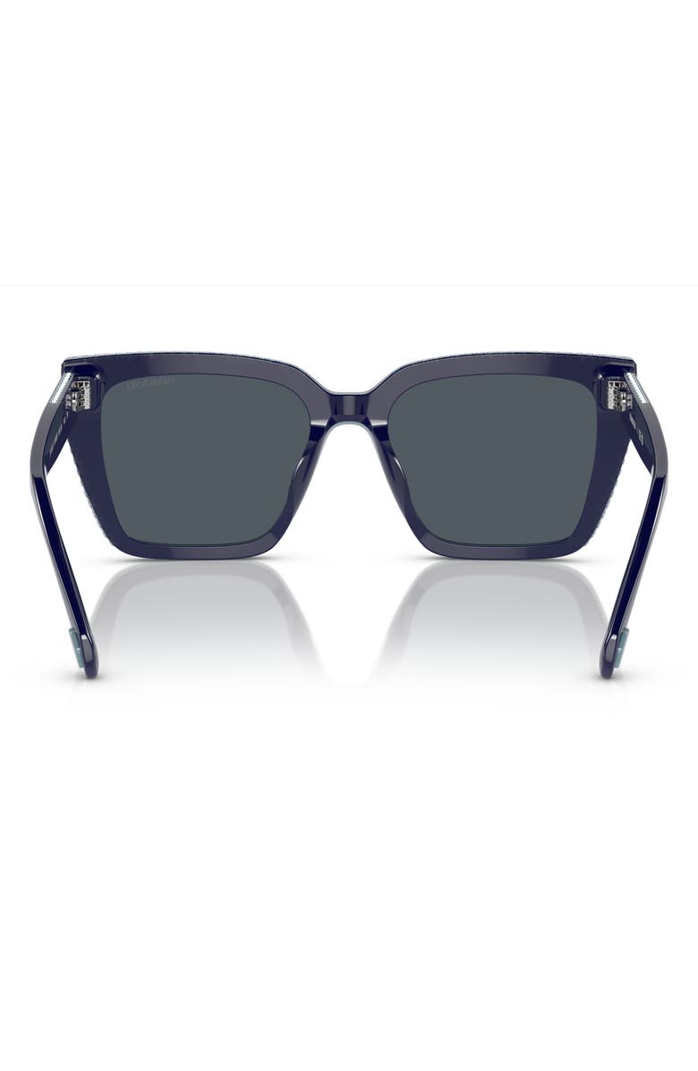 Swarovski 54mm Square Sunglasses, Alternate, color, Blue