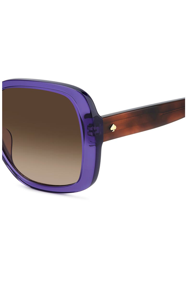 Wenona 57mm Square Sunglasses, Alternate, color, BLUE/ BROWN