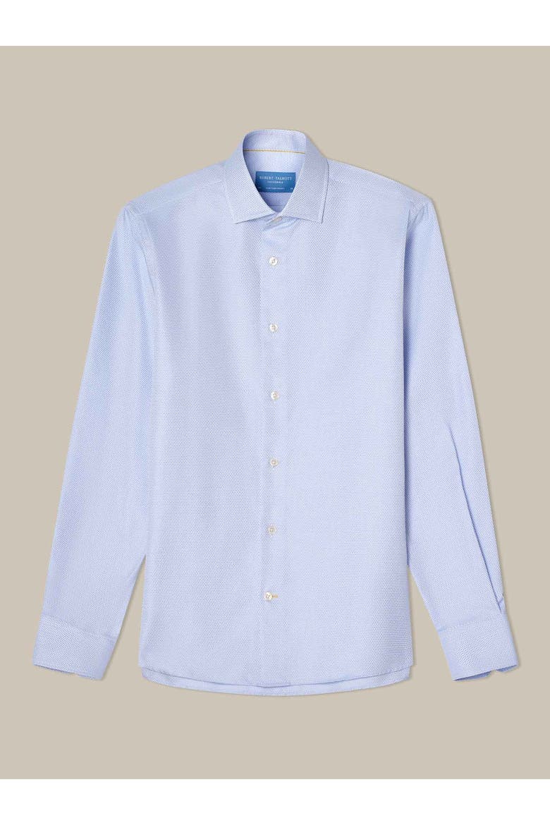 Reynolds Hopsack Contemporary Fit Shirt, Alternate, color, Blue