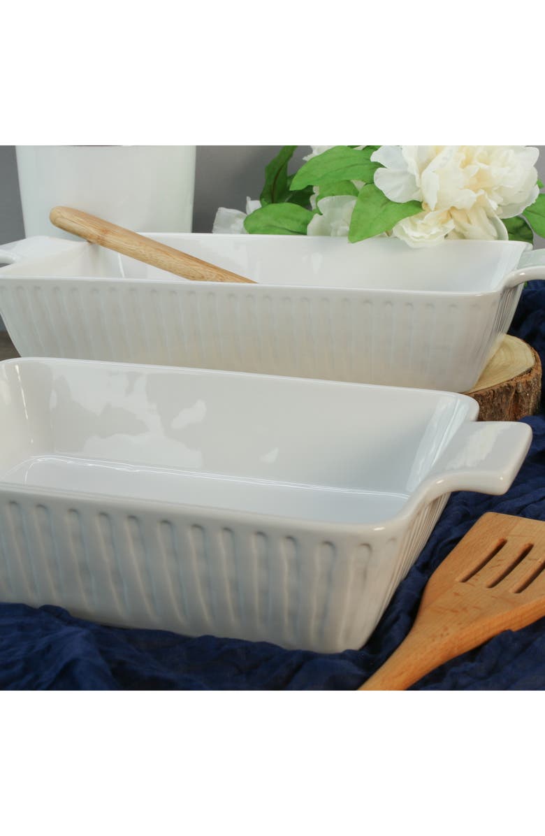 BIA Cordon Bleu 2-Piece While Colonnade Bakers Set, Alternate, color,