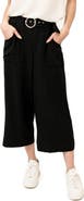 GIBSONLOOK Belted Crop Wide Leg Pants