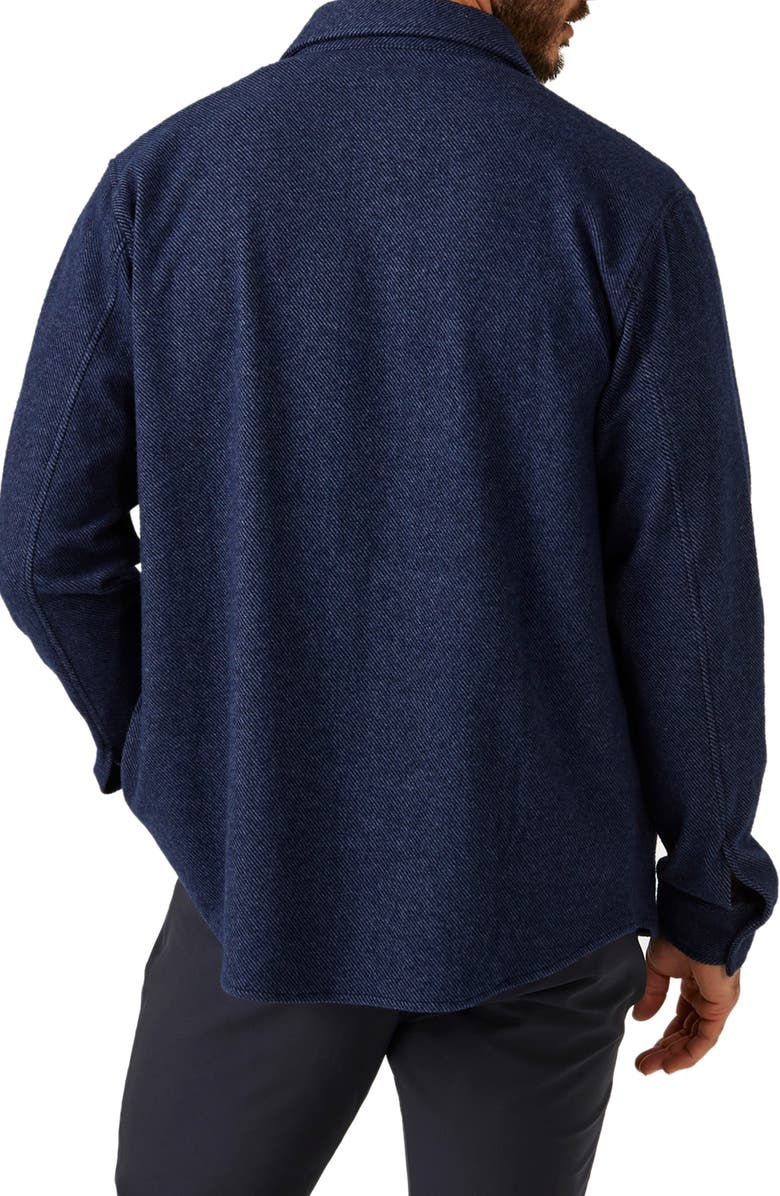 7 Diamonds Generations Stretch Twill Button-Up Shirt, Alternate, color, Indigo