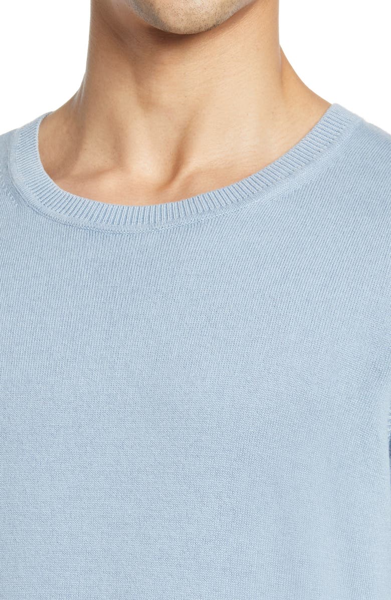 Billy Reid Cotton & Cashmere Crewneck Sweater, Alternate, color,