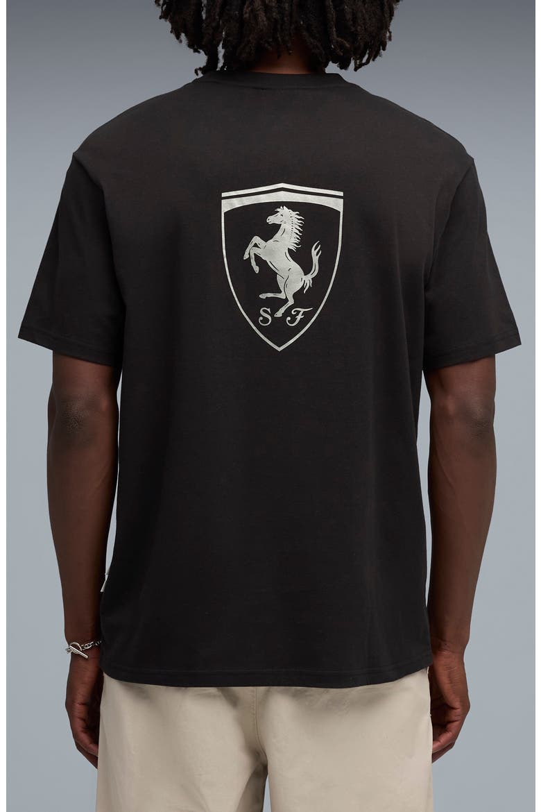 Scuderia Ferrari Lifestyle Graphic T-Shirt, Alternate, color, PUMA BLACK