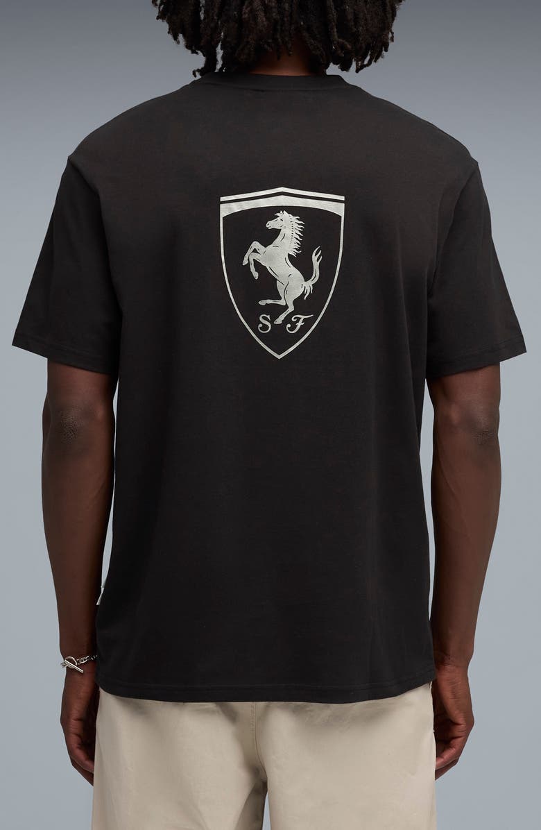 PUMA Scuderia Ferrari Lifestyle Graphic T-Shirt, Alternate, color, Puma Black