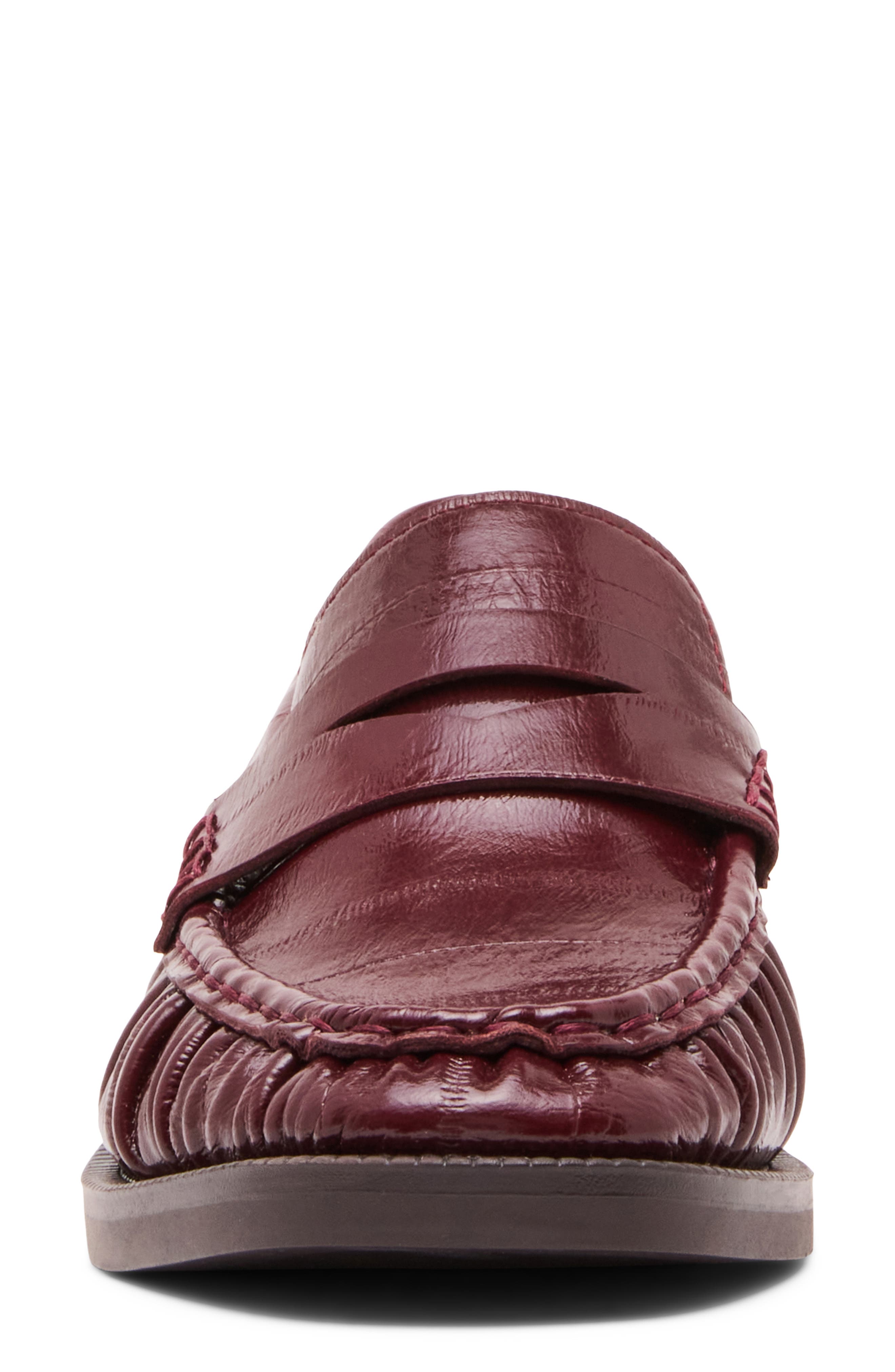 Fletcher Faux Leather Loafer, Alternate, color, BURGUNDY