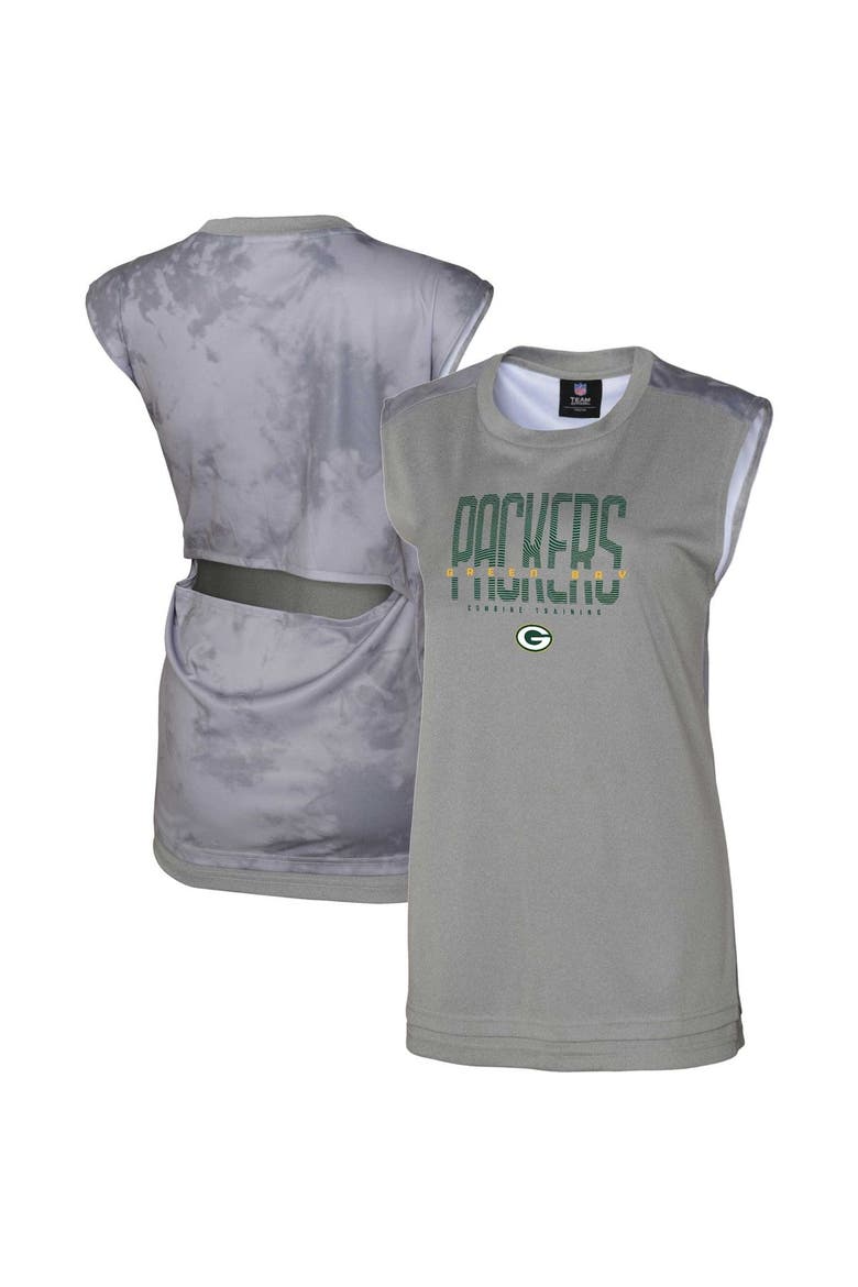 Women's Gray Green Bay Packers No Sweat Tank Top, Main, color, Gray