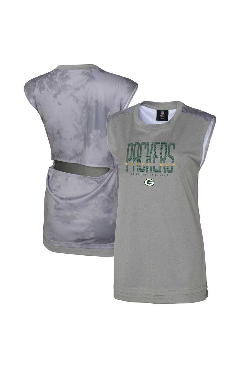 Outerstuff Women's Gray Green Bay Packers No Sweat Tank Top, Main, color, Gray