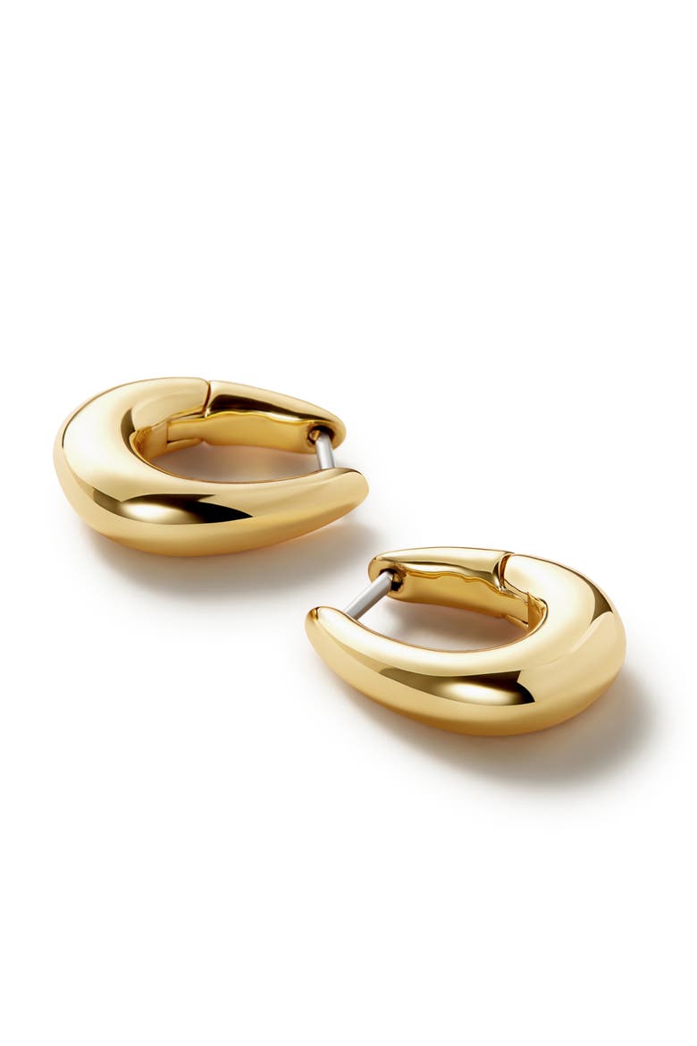 Amaya Hoop Earrings, Alternate, color, GOLD