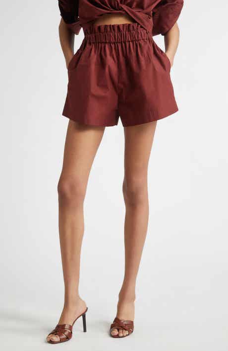 A.L.C. Nate Paperbag Waist Cotton Shorts
