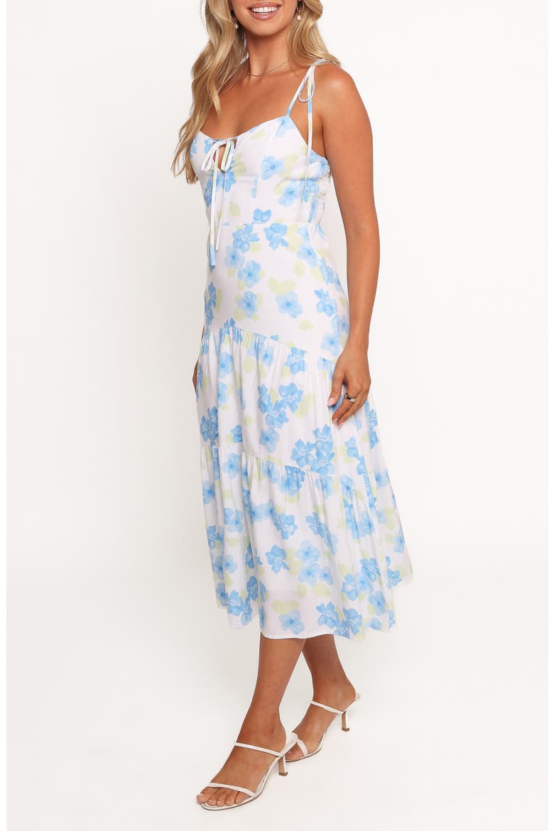 Kieran A-Line Midi Dress, Alternate, color, BLUE FLORAL