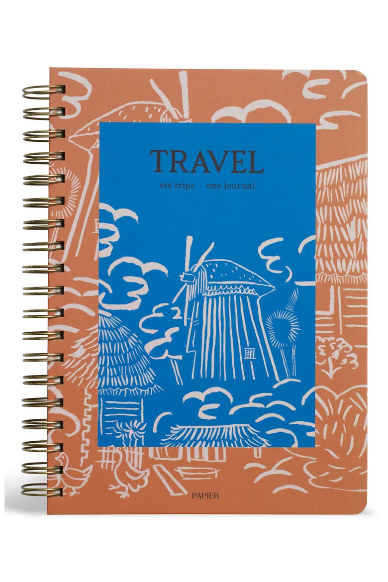 Over the Hills B5 Spiral Travel Journal, Main, color, NO COLOR
