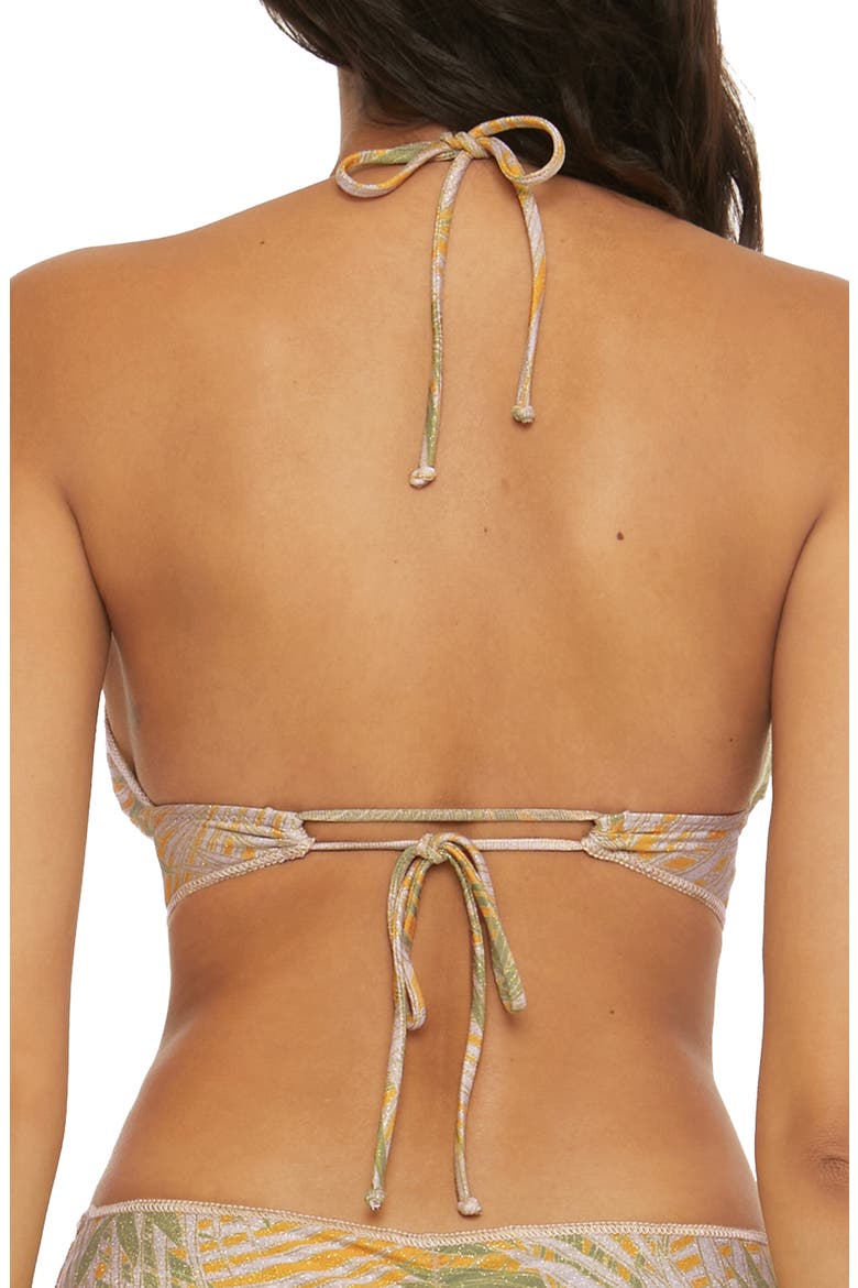Bali Hai Metallic Halter Bikini Top, Alternate, color, MULTI