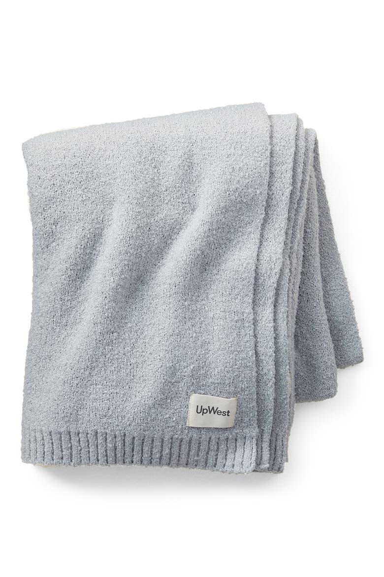 Cozy Sweater Knit Throw Blanket, Main, color, LUNAR ROCK
