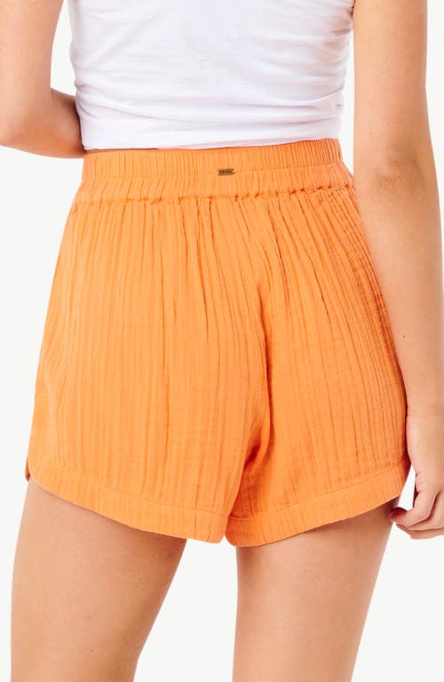 Rip Curl Premium Cotton Gauze Surf Shorts In Light Orange