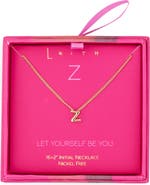 Leith Let Yourself Be You Bubble Initial Pendant Necklace