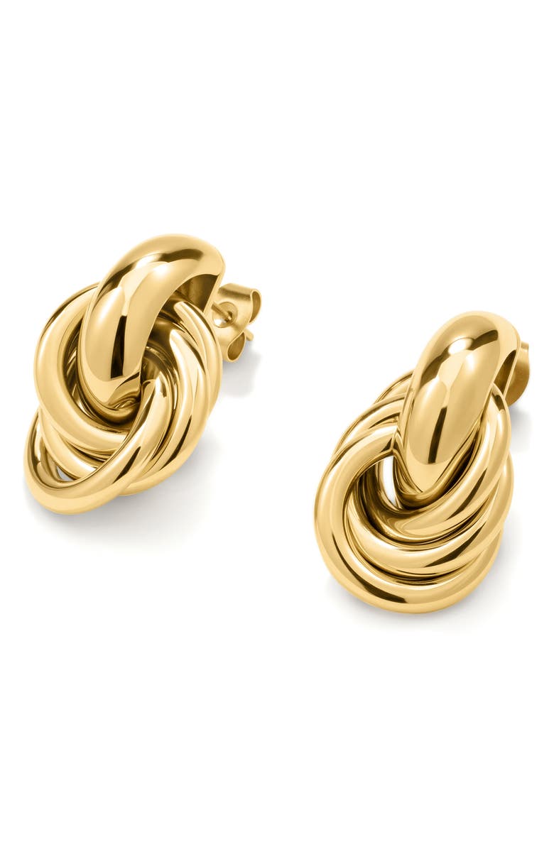 D.LOUISE Classic Knot Earrings, Alternate, color, Gold