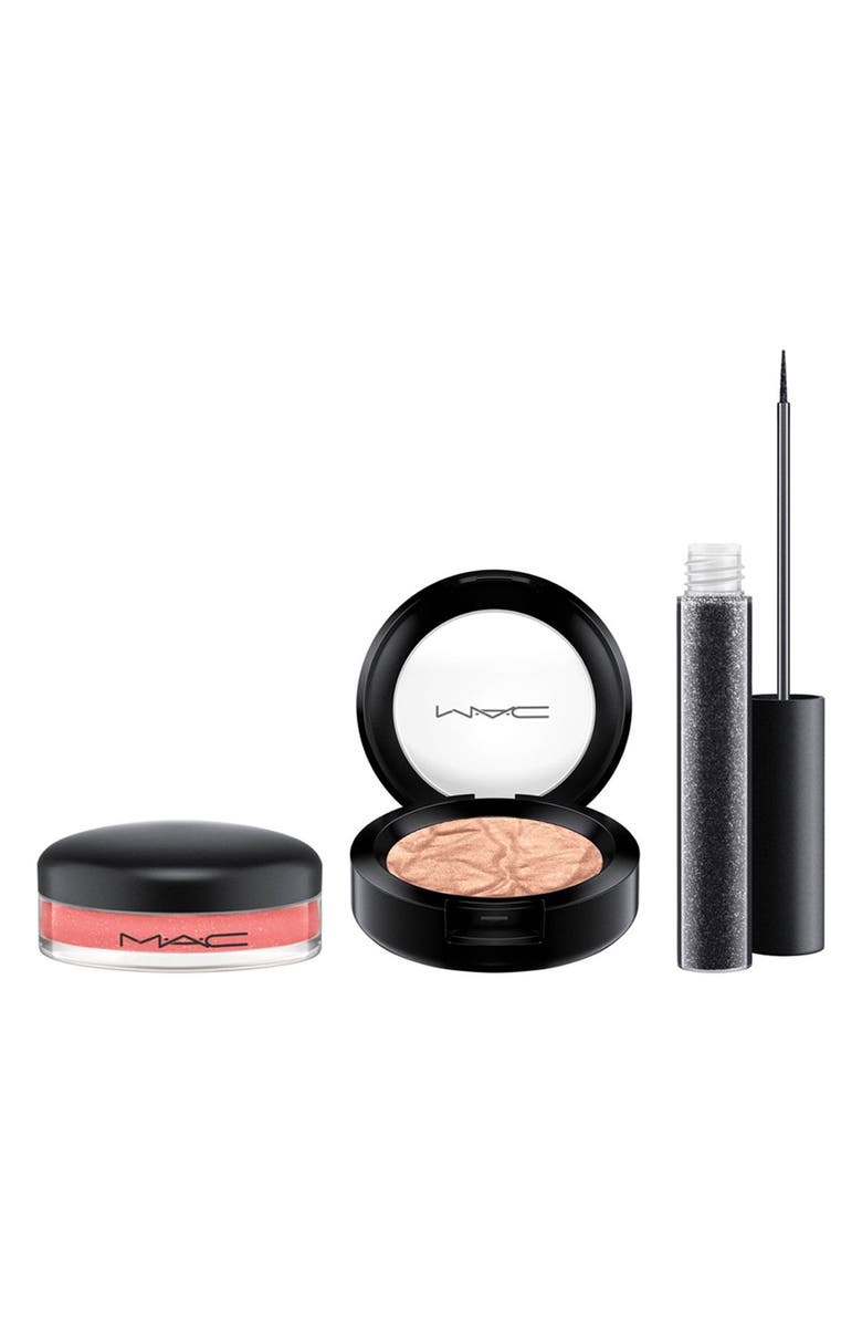 MAC Cosmetics MAC Snow Ball Rose Gold Eye & Lip Bag, Alternate, color, 