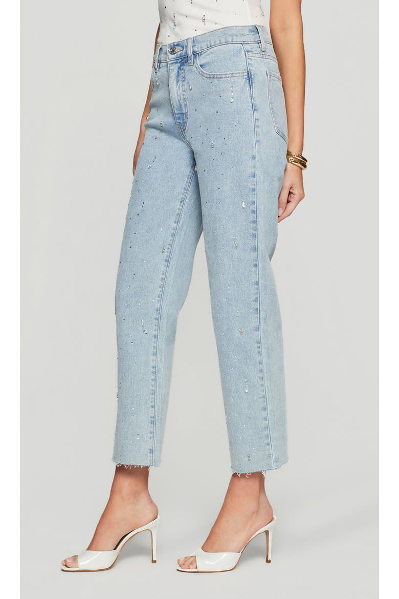 Helena Embellished Jeans, Alternate, color, Light Blue