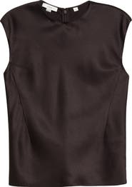 Vince Cap Sleeve Satin Top