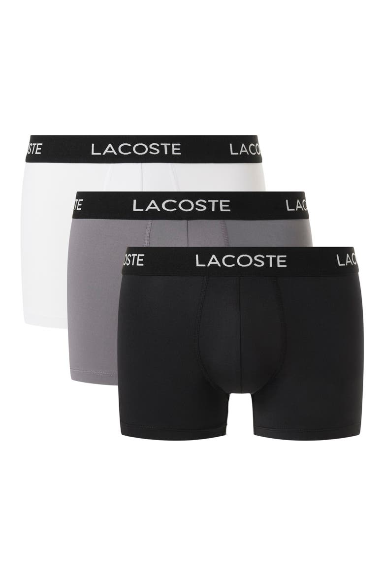 Assorted 3-Pack Stretch Cotton Boxer Briefs, Alternate, color, BLACK/ LEAD GREY/ WHITE