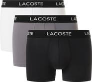 Lacoste Assorted 3-Pack Stretch Cotton Boxer Briefs