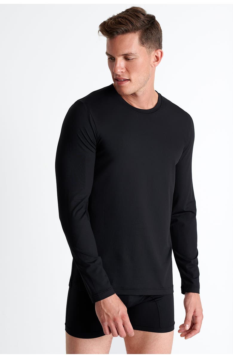 SHAN Microfiber long-sleeve crew-neck, Alternate, color, 