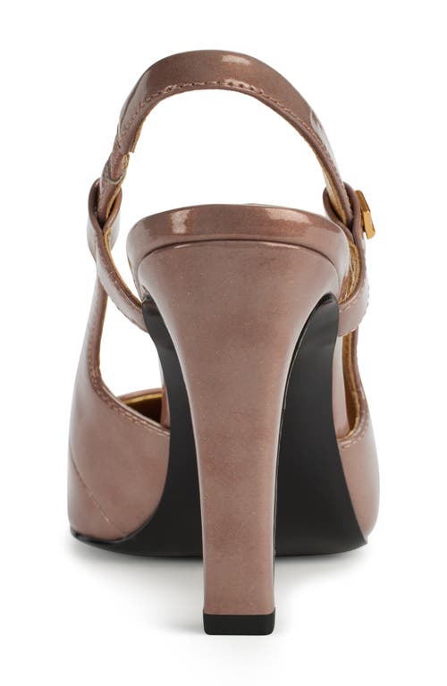 Donna Karan Donna Slingback Pointed Toe Pump In Mink