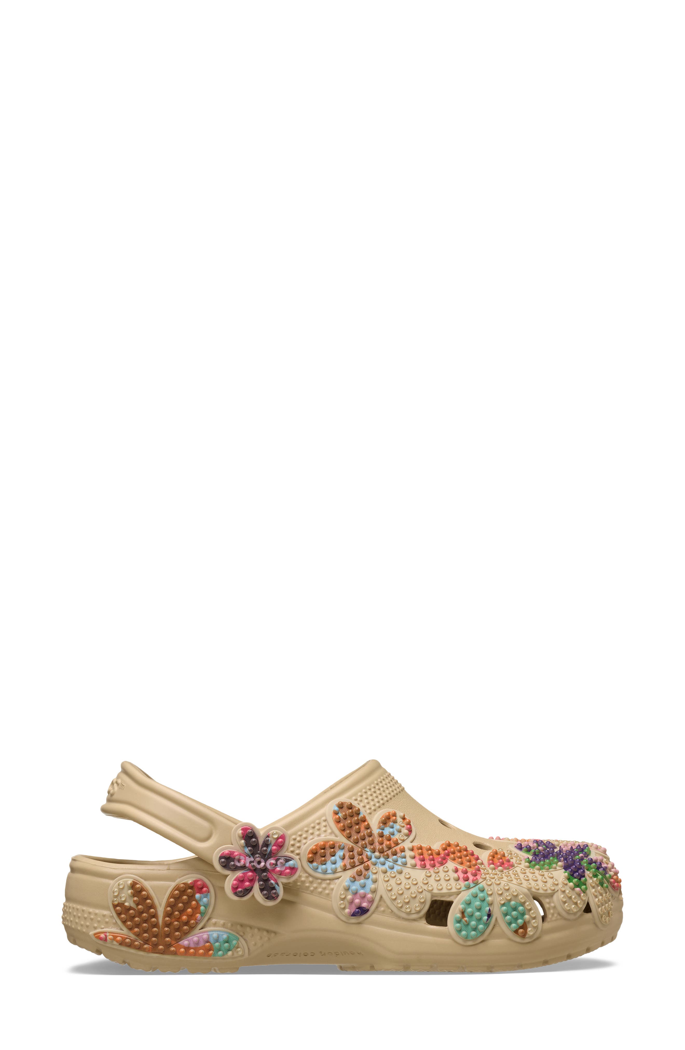 CROCS Classic Beaded Clog, Alternate, color, Beige
