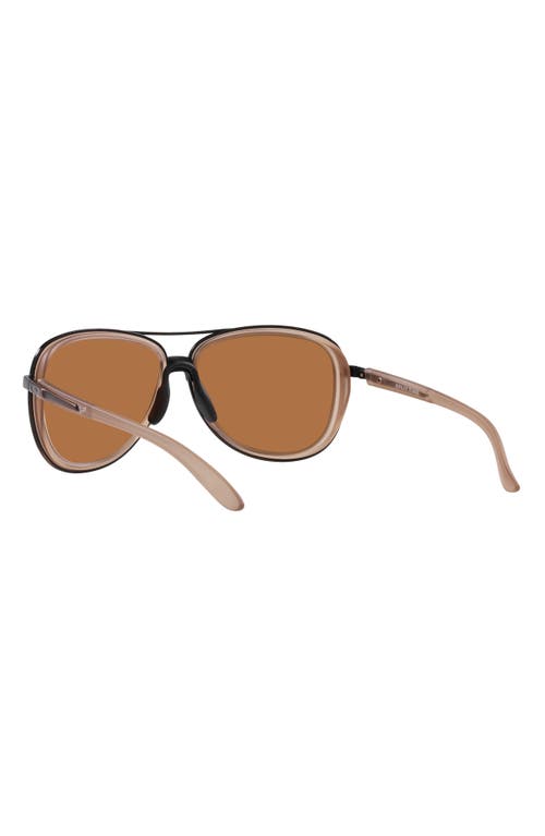 Shop Oakley Split Time 58mm Prizm™ Polarized Pilot Sunglasses In Bronze